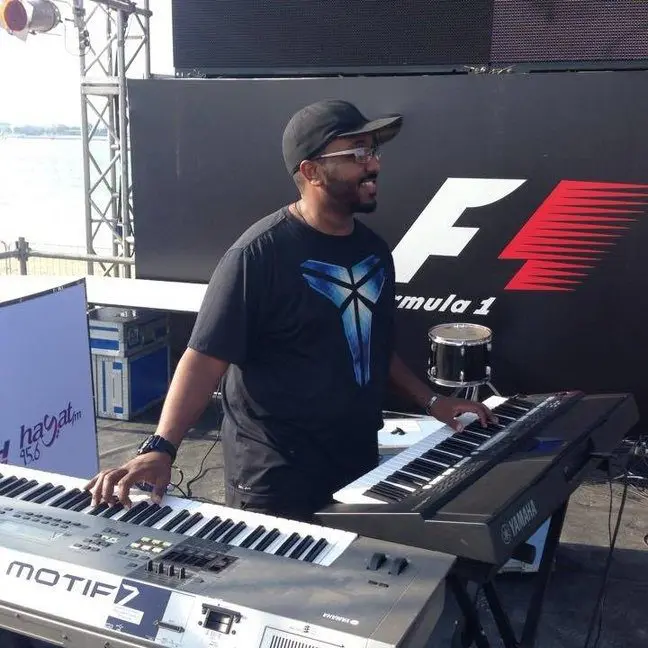 Performing at the F1 Fan Zone