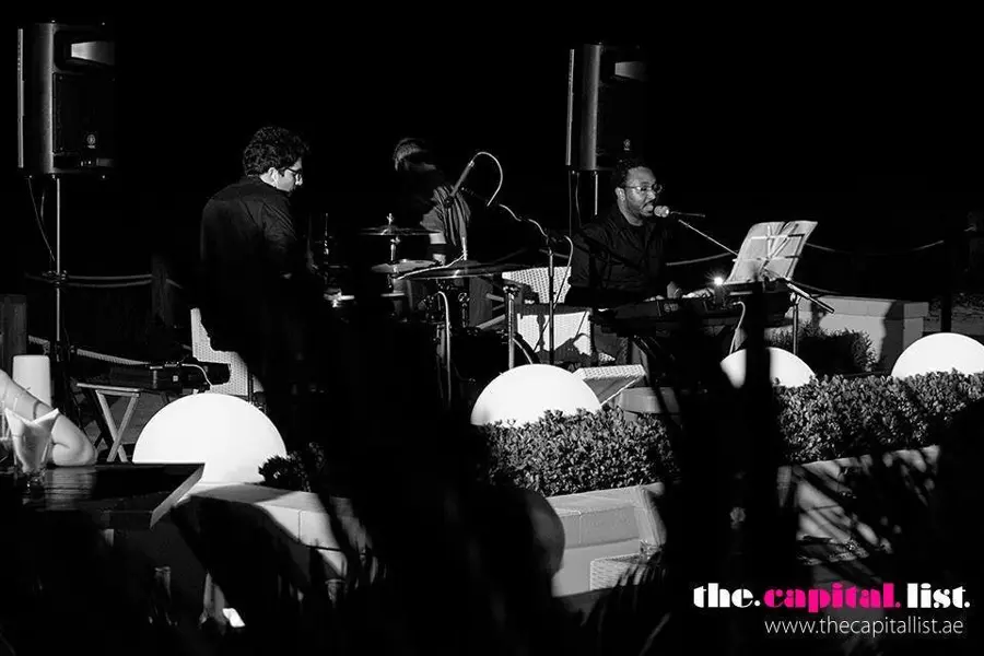 Band performing at the Abu Dhabi Soul Series