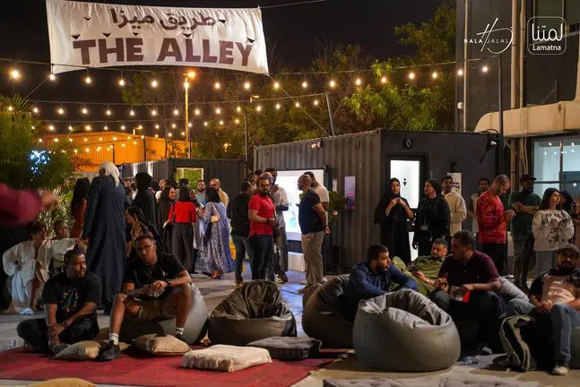 Crowd at The Alley in Abu Dhabi